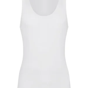 Thermo Cotton - Canottiera a spalla larga in caldo cotone  - Bianco