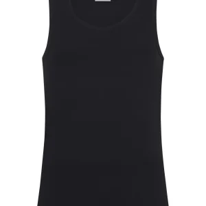 Thermo Cotton - Canottiera a spalla larga in caldo cotone  - Nero