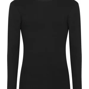 Thermo Cotton - Maglietta girocollo a manica lunga in caldo cotone  - Nero