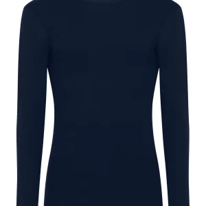 Thermo Cotton - Maglietta girocollo a manica lunga in caldo cotone  - Bleu