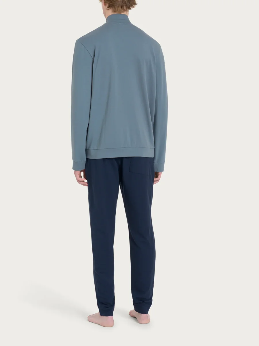 Tuta aperta in Eco Cotton Piquet Stretch - Fant.Stormy Weather - immagine 3