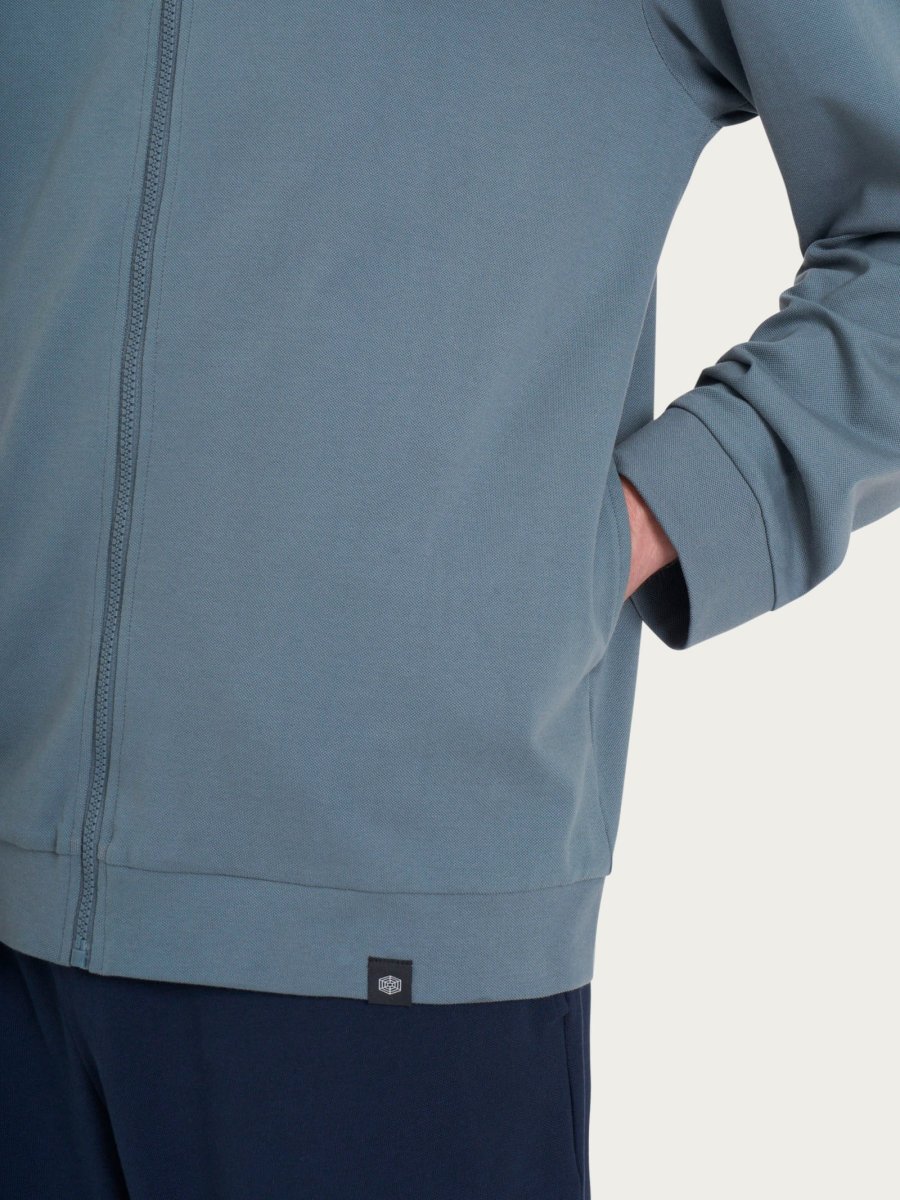 Tuta aperta in Eco Cotton Piquet Stretch - Fant.Stormy Weather - immagine 4