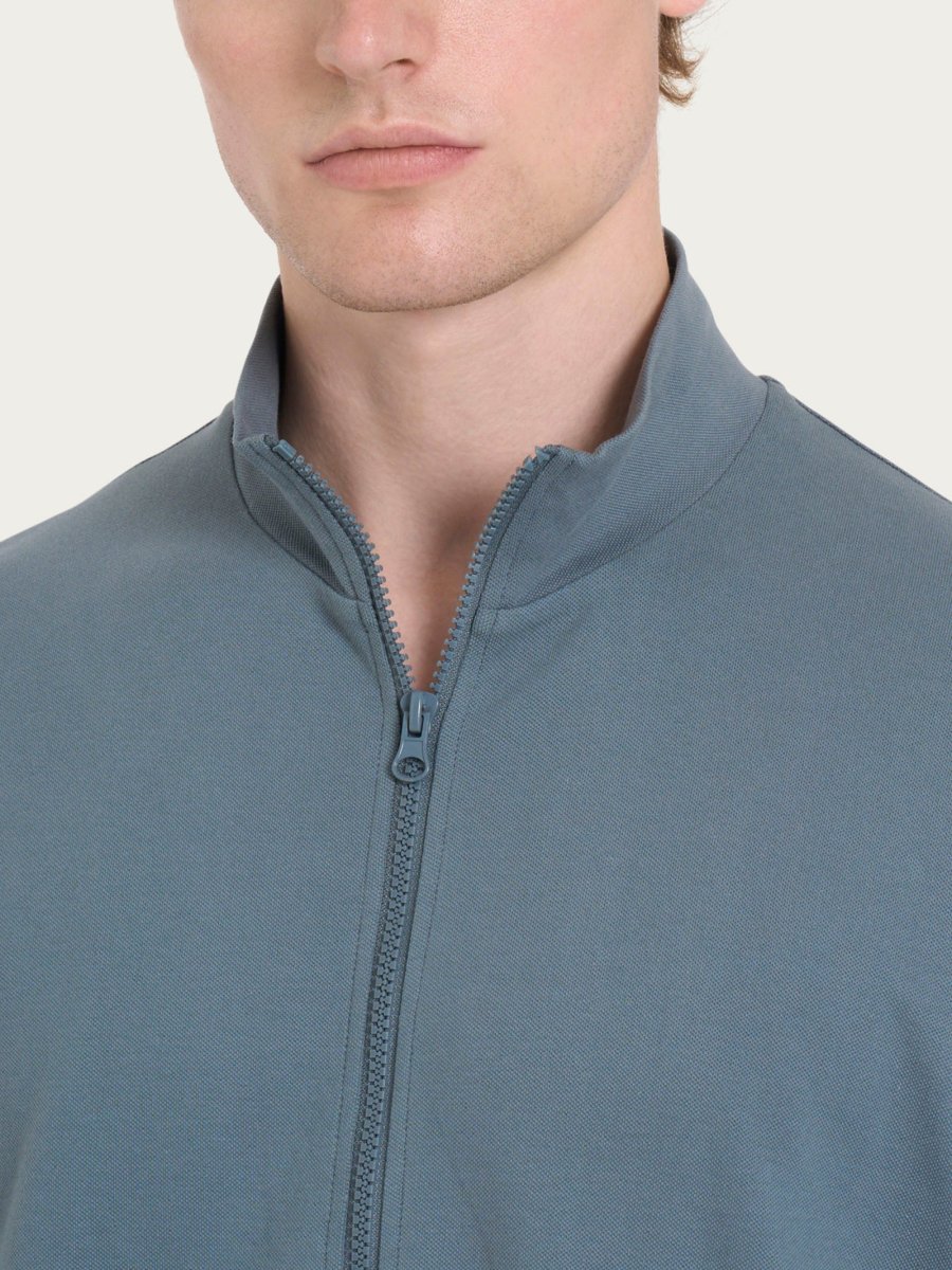 Tuta aperta in Eco Cotton Piquet Stretch - Fant.Stormy Weather - immagine 5