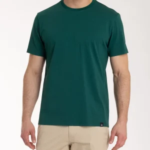 T-shirt girocollo in jersey di cotone - Rain Forest