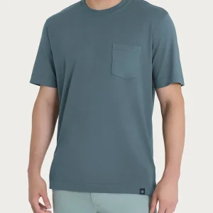 T-shirt girocollo con taschino in jersey di cotone - Stormy Weather