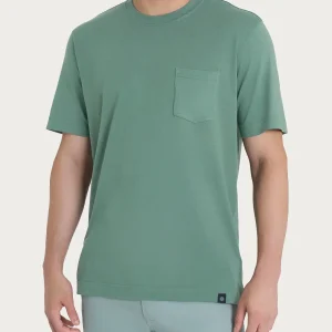 T-shirt girocollo con taschino in jersey di cotone - Laurel Wreath