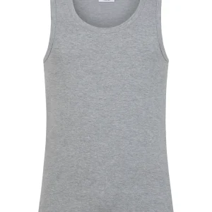 Thermo Cotton - Canottiera a spalla larga in caldo cotone  - Argento Mel.