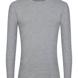 Thermo Cotton - Maglietta a manica lunga in caldo cotone  - Argento Mel.