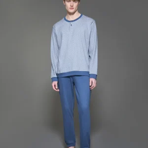 Pigiama a serafino in interlock di caldo cotone - Fant. Tempest