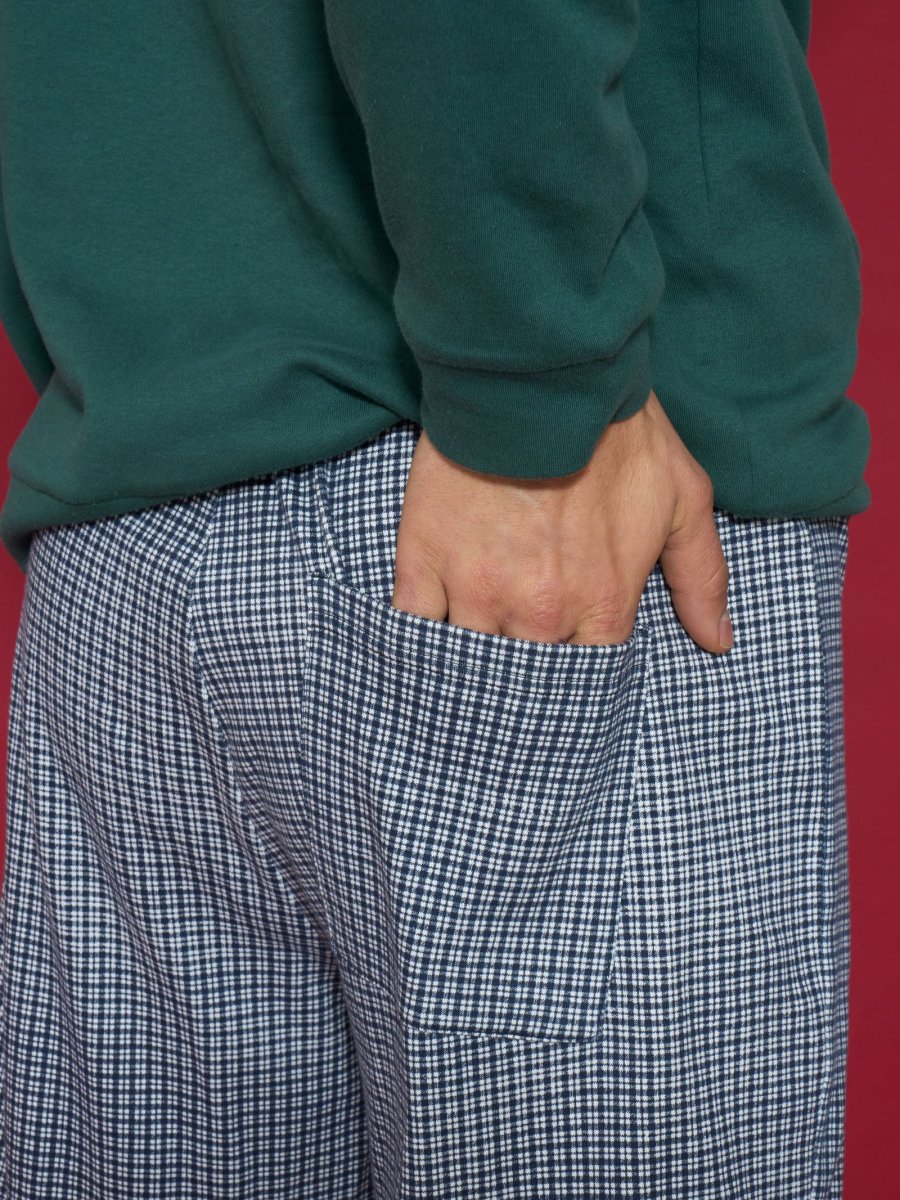 Pigiama a serafino in interlock di caldo cotone - Fant. Bistro Green - immagine 4