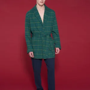 Vestaglia corta in interlock di caldo cotone - Fant. Bistro Green