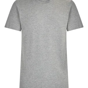 Interlock - Maglietta girocollo in cotone  - Argento Mel.