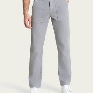 Pantalone Explorer in Raw Twill di Cotone - Pietra