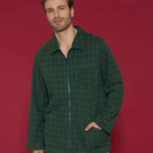 Giacca da camera in Cotton Eco Pile - Fant.Smeraldo