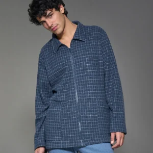 Giacca da camera in Cotton Eco Pile - Fant.Indigo