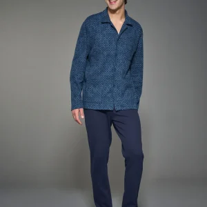 Pigiama aperto in Cotton Eco Pile - Fant.Delave'