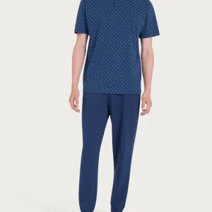 Pigiama trittico con stile geometrico in Jersey di Cotone - Fant. Naval Academy