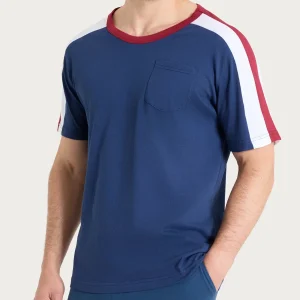 Maglietta girocollo con taschino in Jersey di Cotone - Fant. Naval Academy