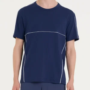 Maglietta girocollo con piping in Jersey di Cotone - Fant. Naval Academy