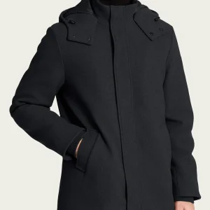 Parka in Vegan Wool - Oscuro Mel.