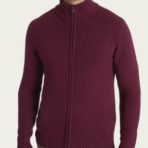 Cardigan con zip in Winter Cotton - Fig Mel.