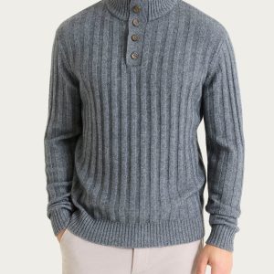 Lupetto con costa piatta in Natural Soft  - Ferro Mel.