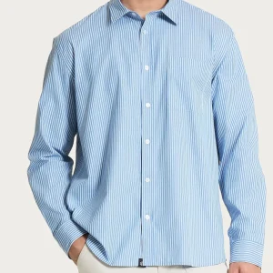 Camicia classica in Oxford Double Twisted - Fant. Rain Washed