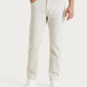 Pantaloni 5 Tasche in Twill di Eco Cotton - Champignon