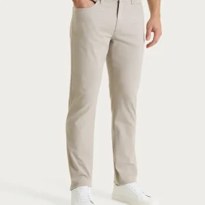 Pantaloni 5 Tasche in Twill di Eco Cotton - String