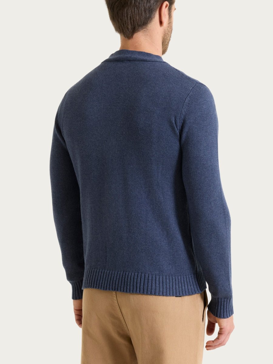 Cardigan in Winter Cotton - Avio Mel. - immagine 3