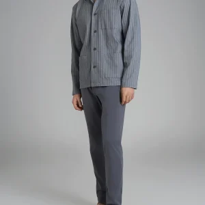 Pigiama spigato aperto in interlock di cotone 44-56 - Fant. Turbulence Spigato