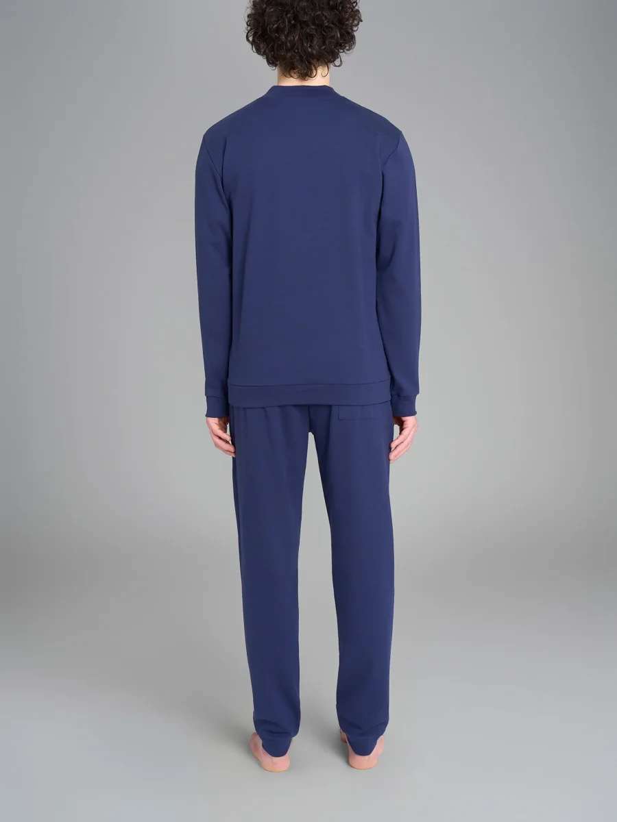 Pigiama tartan con collo lupetto in interlock di cotone - Fant. Trekking Green - immagine 3