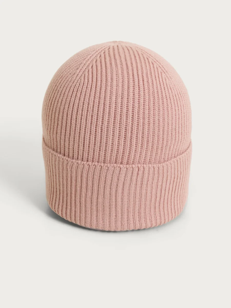 Berretto Unisex in costa inglese in Merino Soft - Cameo Rose