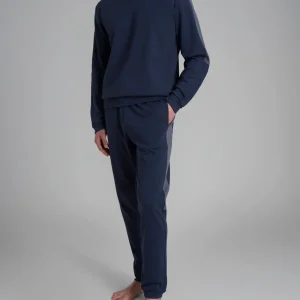 Pigiama con scollo a V e bordatura in interlock di cotone - Fant.Outer Space