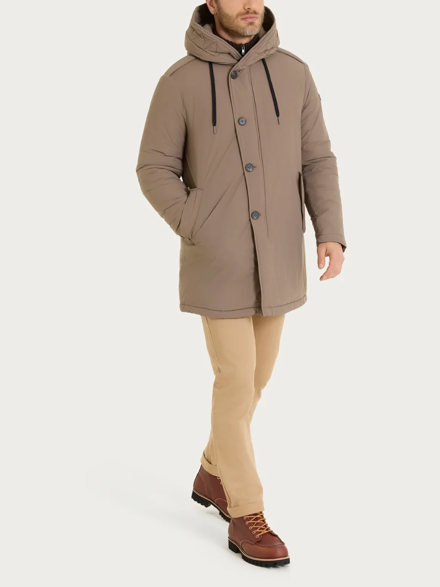 Piumerino Anorak imbottito in lana - Fango - immagine 7