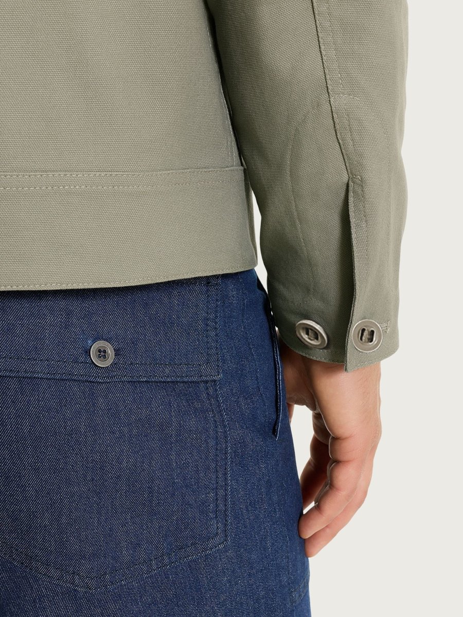 Giacca con zip in Canvas Stretch - Seagrass - immagine 6