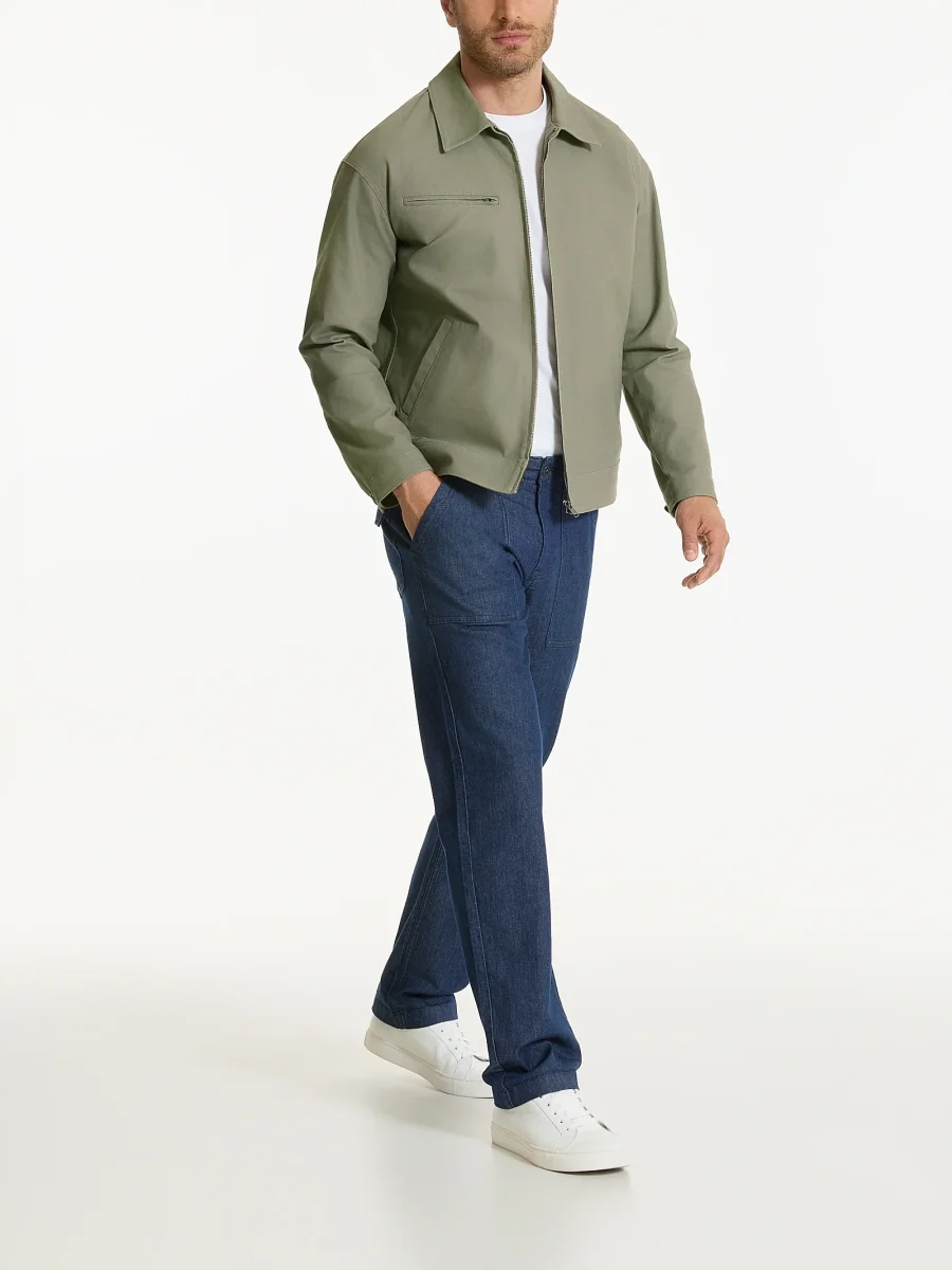 Giacca con zip in Canvas Stretch - Seagrass - immagine 7