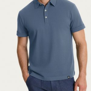 Polo in Cotone Piquet Double Mercerized - Turbulence