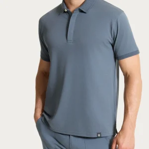 Polo a manica corta in Cotone Piquet Double Mercerized - Turbulence