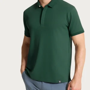 Polo a manica corta in Cotone Piquet Double Mercerized - Pineneedle