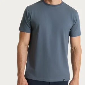 Maglietta girocollo in Jersey Double Mercerized - Turbulence