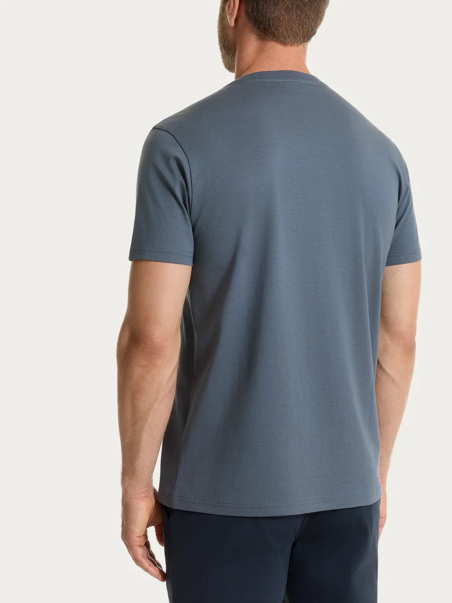 Maglietta girocollo in Jersey Double Mercerized - Turbulence - immagine 7