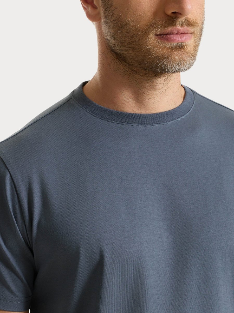 Maglietta girocollo in Jersey Double Mercerized - Turbulence - immagine 4