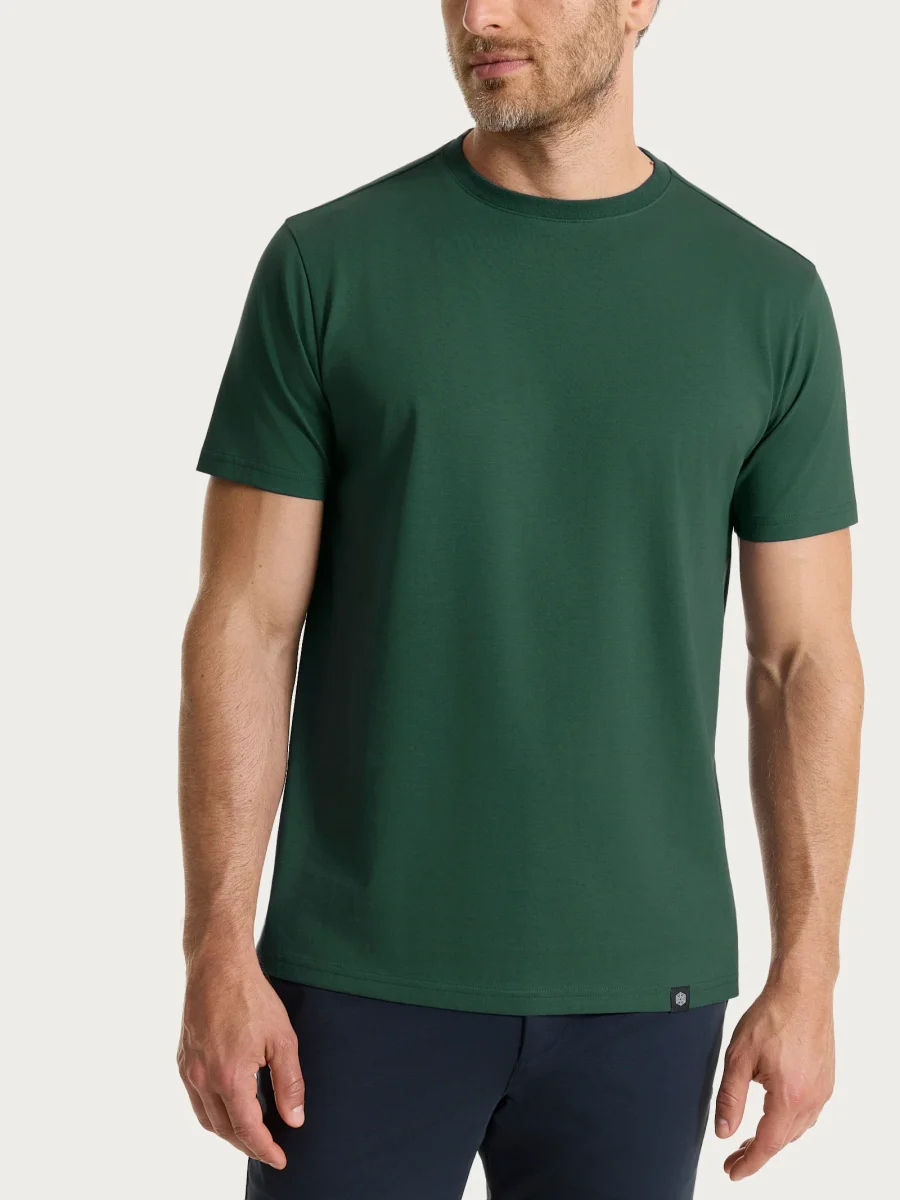 Maglietta girocollo in Jersey Double Mercerized - Pineneedle - immagine 2