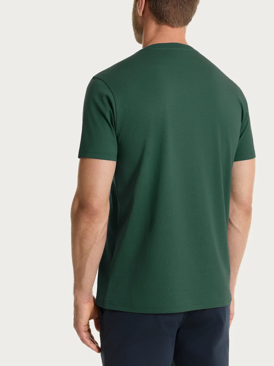 Maglietta girocollo in Jersey Double Mercerized - Pineneedle - immagine 3