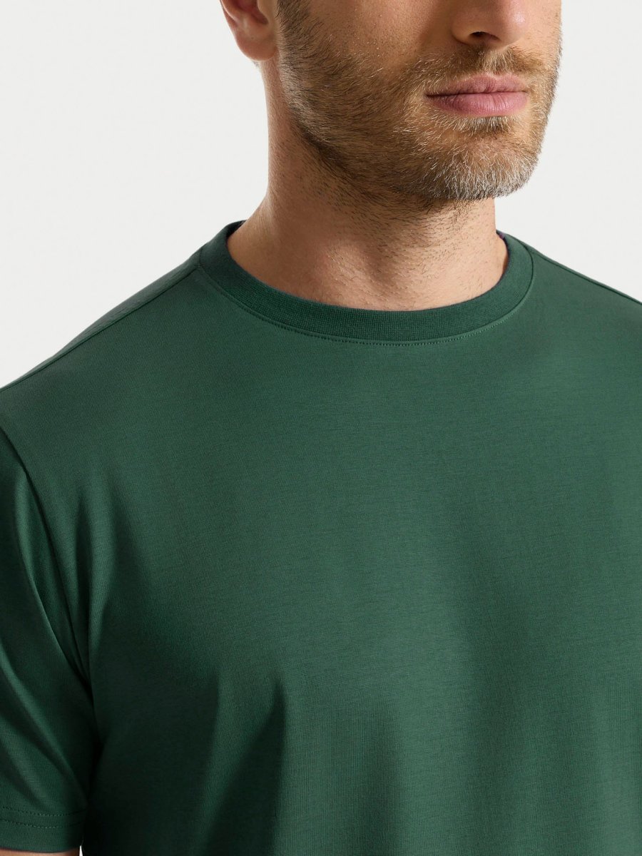 Maglietta girocollo in Jersey Double Mercerized - Pineneedle - immagine 4