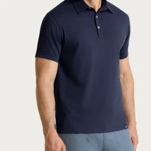 Polo a manica corta in Jersey Double Mercerized - Outer Space