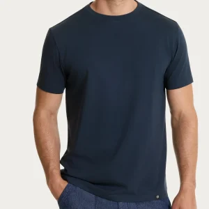 Maglietta girocollo tinta unita in Ultralight - Bleu