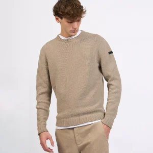 Maglione girocollo in tessuto strech