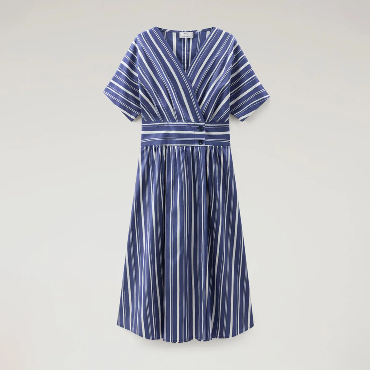 Vestito a righe in popeline di misto cotone - immagine 5